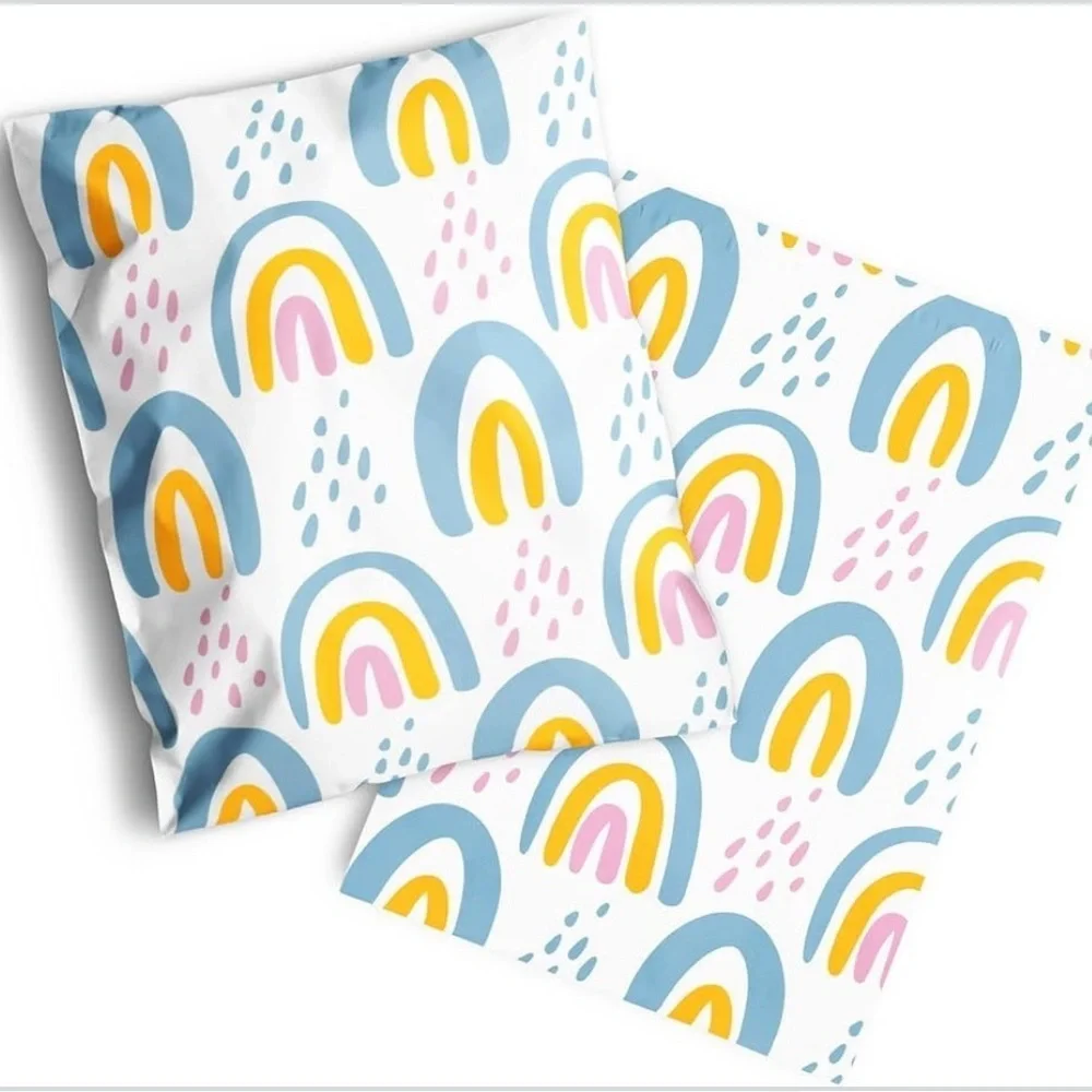 20 (10” x 13”) Colorful Boho Rainbow Poly Mailers Poly Bags